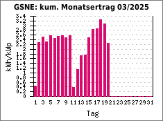 GSNE: kum. Monatsertrag 03/2025