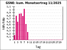 GSNE: kum. Monatsertrag 11/2025
