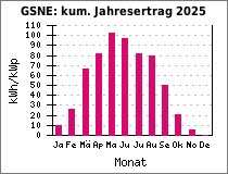 GSNE: kum. Jahresertrag 2025